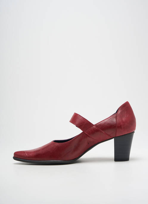 Pantofi cu toc roșu DORKING femeie