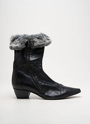 Botine/ghete material neted toc de 4 la 6 cm negru POMARES VAZQUEZ femeie
