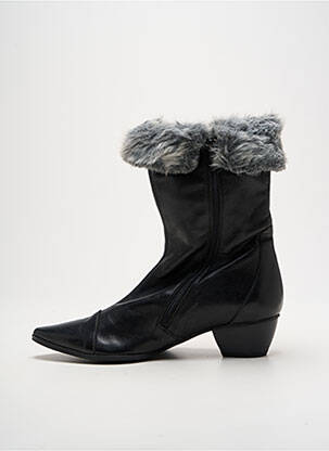 Botine/ghete material neted toc de 4 la 6 cm negru POMARES VAZQUEZ femeie