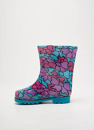 Cizme material neted vârf rotund roz SKECHERS fată