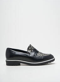 Mocasini material neted toc plat până la 3 cm negru ROSEWOOD femme