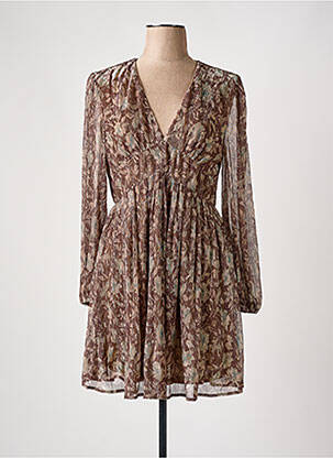 Rochie midi maro IKOONE&BIANKA femeie