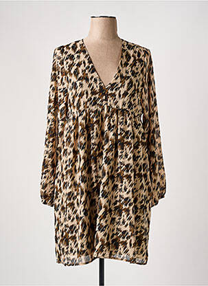 Rochie scurtă maro IKOONE&BIANKA femeie