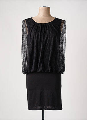 Rochie scurtă mâneci lungi mâneci lungi negru ESPERANCE femeie