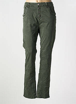 Blugi cu croială slim verde KAROSTAR femeie