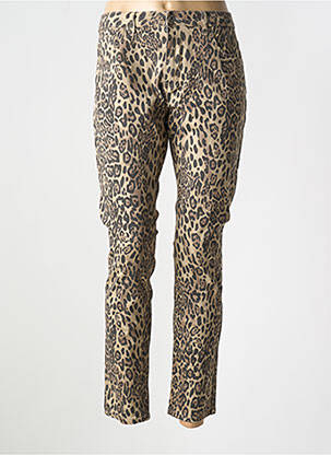 Blugi cu croială slim maro PLACE DU JOUR femeie