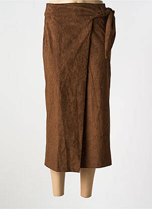 Fustă lungă maro ELLI WHITE femeie