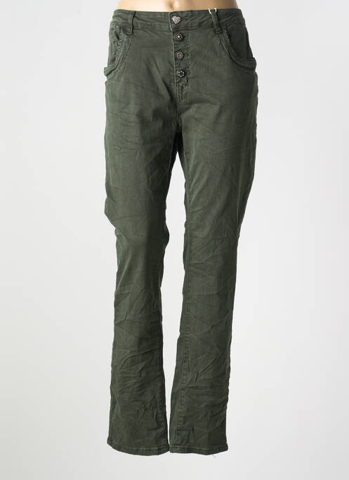 Blugi cu croială slim verde KAROSTAR femeie