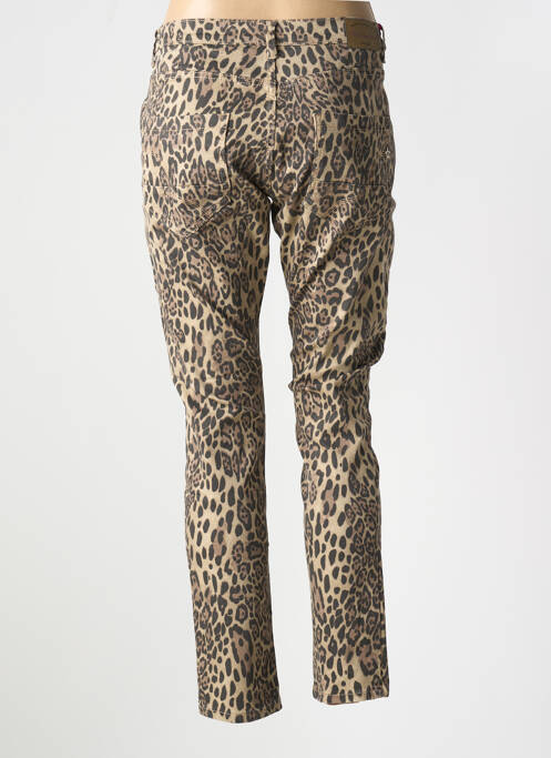 Blugi cu croială slim maro PLACE DU JOUR femeie