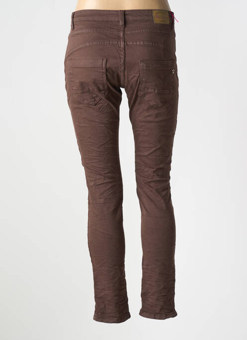 Pantalon slim maro PLACE DU JOUR femeie