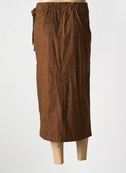 Fustă lungă maro ELLI WHITE femeie