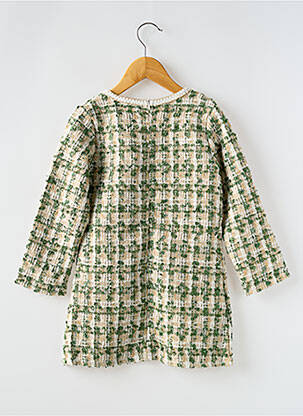 Rochie scurtă mâneci lungi mâneci lungi verde KIDS STAR fată