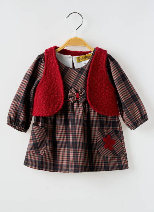 Rochie scurtă roșu P'TIT MÔME fată