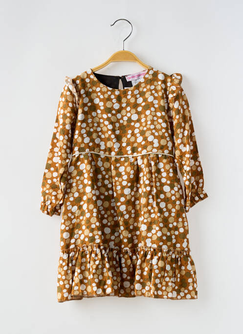 Rochie scurtă maro P'TIT MÔME fată