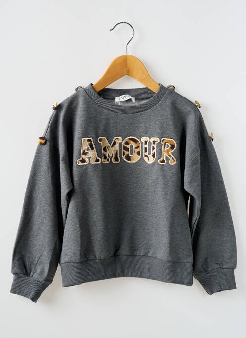 Pulover gri LOEVIA fată