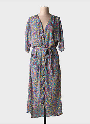 Jachete kimono guler în v albastru SWARNA GREECE femeie