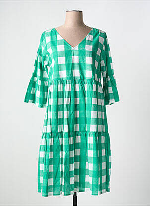 Rochie midi verde ORIENTIQUE NATURALLY femeie