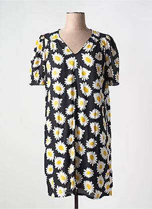 Rochie scurtă mâneci scurte mâneci scurte negru COMPAÑIA FANTASTICA femeie
