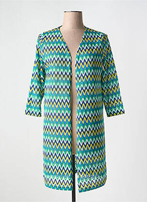 Vestă cu mâneci lungi verde TINTA STYLE femeie