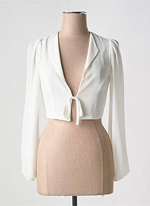 Bolero alb EDAS femeie