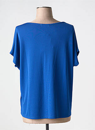 Tricou guler în v mâneci scurte albastru TINTA STYLE femeie