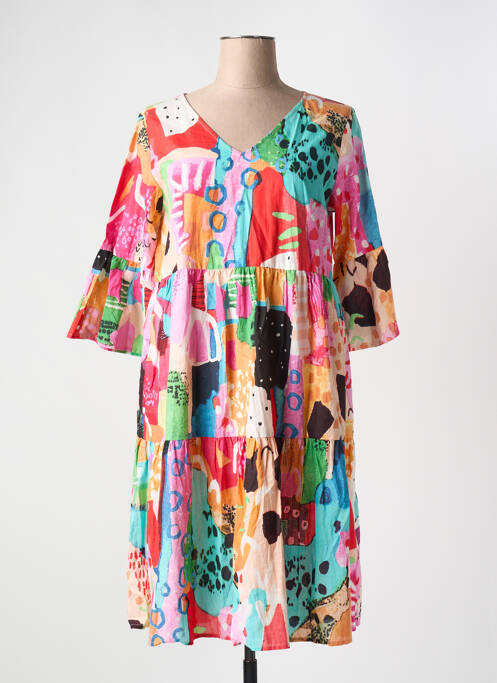 Rochie midi roșu ORIENTIQUE NATURALLY femeie