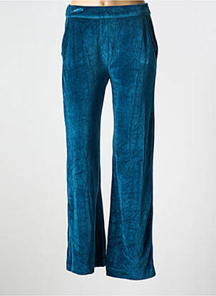Pantalon drept elasticitate mărime normală albastru MAJESTIC FILATURES femeie