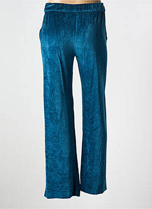 Pantalon drept elasticitate mărime normală albastru MAJESTIC FILATURES femeie