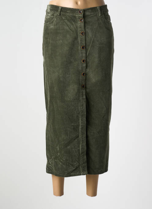 Fustă lungă verde închis LCDN femeie