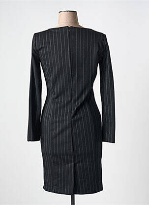 Rochie midi imprimeu fantezie mâneci lungi negru EMME M femeie