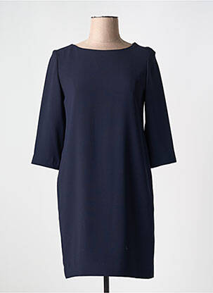 Rochie midi mâneci 3/4 mâneci 3/4 albastru MAZAO femeie