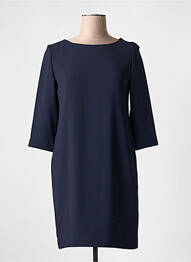 Rochie midi mâneci 3/4 mâneci 3/4 albastru MAZAO femme