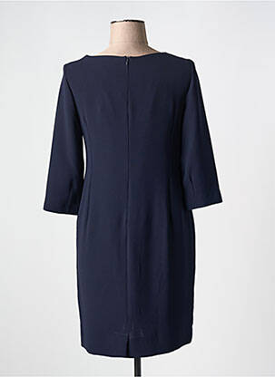 Rochie midi mâneci 3/4 mâneci 3/4 albastru MAZAO femeie
