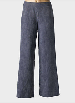Pantalon evazat talie elastică albastru SCARLET ROOS femeie