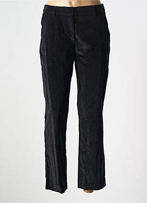 Pantalon drept închidere cu fermoar sub clapetă cu cârlig negru MAX MARA femeie