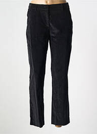 Pantalon drept închidere cu fermoar sub clapetă cu cârlig negru MAX MARA femeie