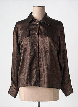 Cămașă maro KACY femeie