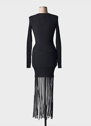 Rochie lungă mâneci lungi mâneci lungi negru GANNI femeie