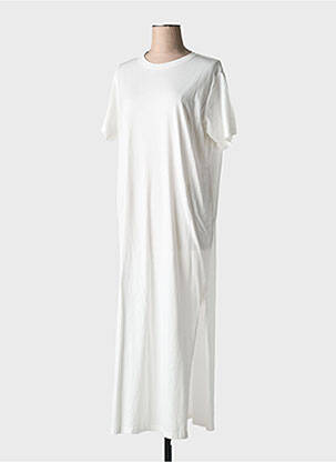Rochie midi mâneci scurte mâneci scurte alb CHARLIE JOE femeie