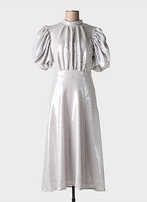 Rochie lungă argintiu ROTATE femeie