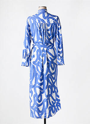 Rochie lungă mâneci lungi mâneci lungi albastru V.DE.VINSTER femeie