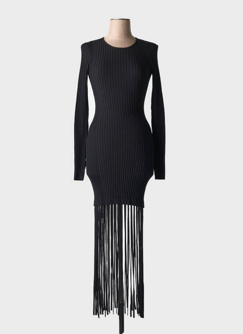 Rochie lungă negru GANNI femeie