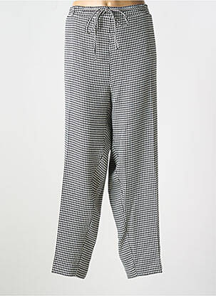Pantalon drept țesătură crep talie joasă negru MAT. femeie