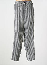 Pantalon drept țesătură crep talie joasă negru MAT. femme