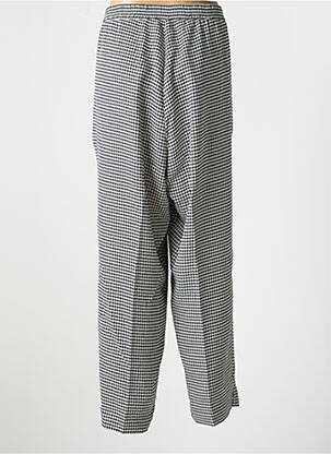 Pantalon drept țesătură crep talie joasă negru MAT. femeie