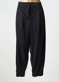 Pantalon drept elasticitate talie înaltă negru MAT. femme