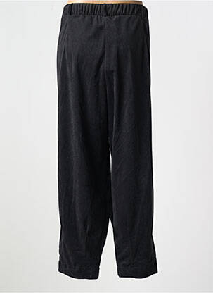 Pantalon drept elasticitate talie înaltă negru MAT. femeie