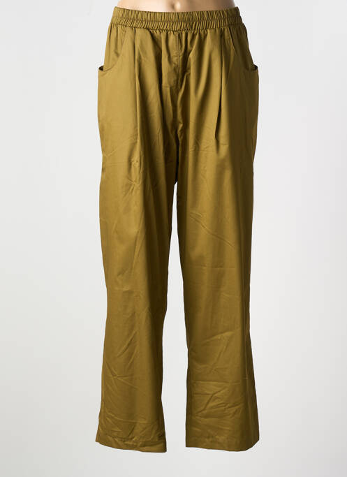 Pantalon drept verde MAT. femeie