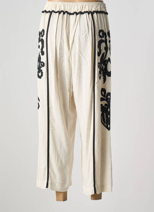 Pantalon 7/8 bej MAT. femeie