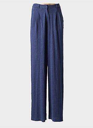 Pantalon larg albastru MAJESTIC FILATURES femeie